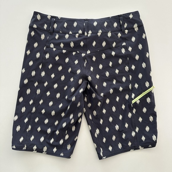 Wild Rye Shorts 12 Freel Mountain Bike Bermuda Geo Dot Blue Stretch 12 Inseam - Picture 2 of 10